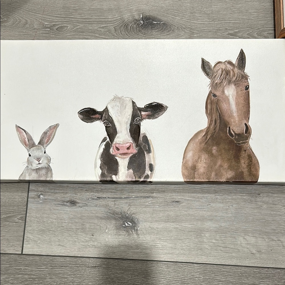Animal Trio Canvas Art